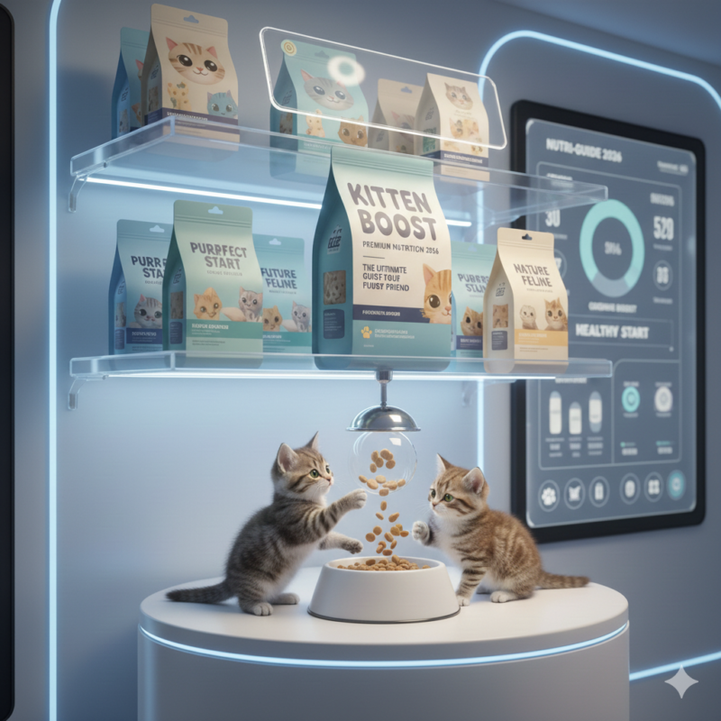 طعام قطط صغيرة