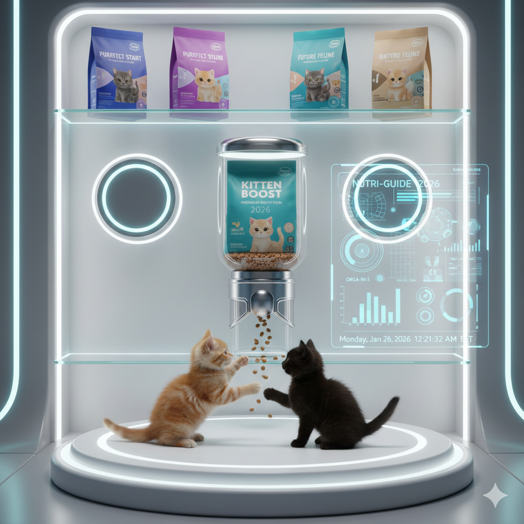 طعام قطط صغيرة