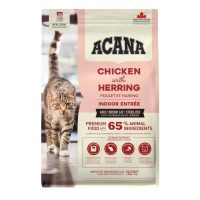 أكانا طعام جاف للقطط البالغة المعقمة، بالدجاج وسمك الرنجة، 1.8 كجم.