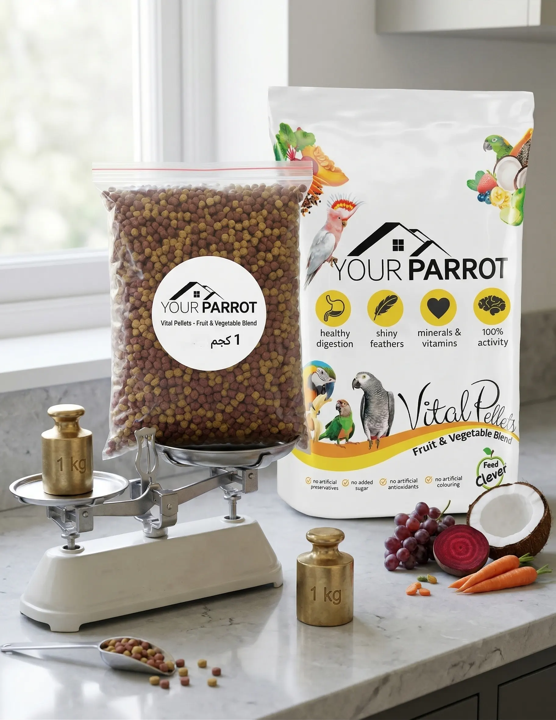 4262546910779 طعام يور باروت (Your Parrot) جاف بمزيج الأعشاب الطبيعية لجميع الببغاوات - 1 كج - الصورة 1