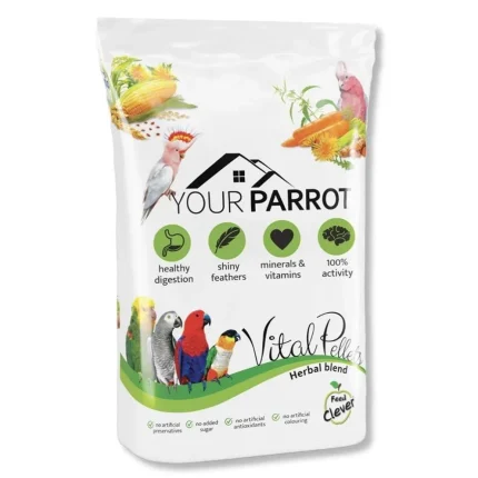 طعام يور باروت (Your Parrot) جاف متكامل بالفواكه والخضروات لجميع الببغاوات 10 كيلو