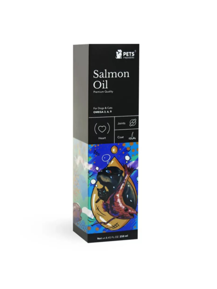 زيت سلمون طبيعي للكلاب والقطط