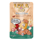 لولا آند كو طعام رطب كامل للقطط الحساسة – دجاج وتونة مع كبد الدجاج بالجيلي، 80 جم