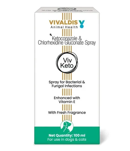 بخاخ فيف كيتو لعلاج الفطريات والبكتيريا للقطط والكلاب 100 ملل