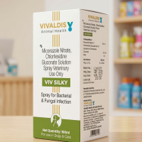 بخاخ فيف سيلكي (VIV SILKY) لعلاج الفطريات والبكتيريا للكلاب والقطط - 100 مل