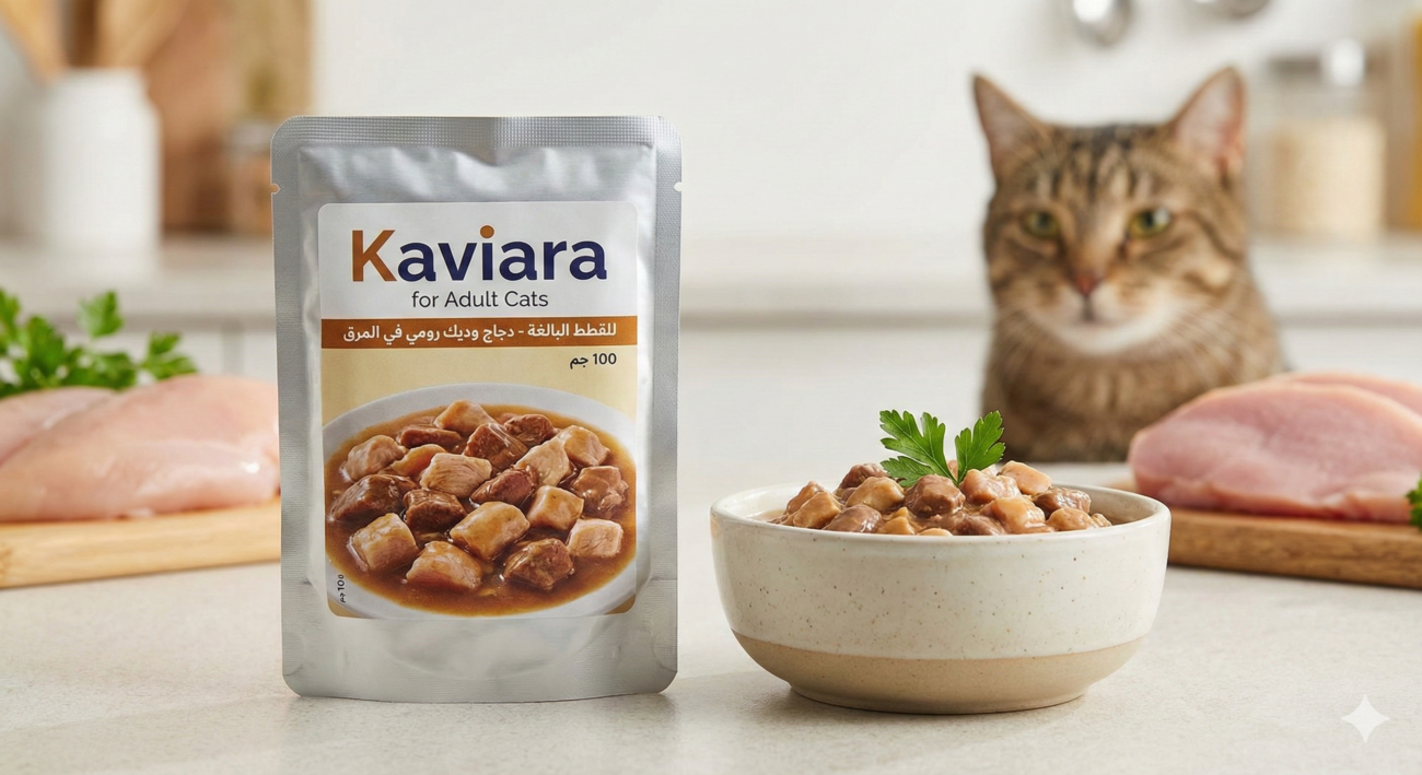 كافيارا للقطط البالغة