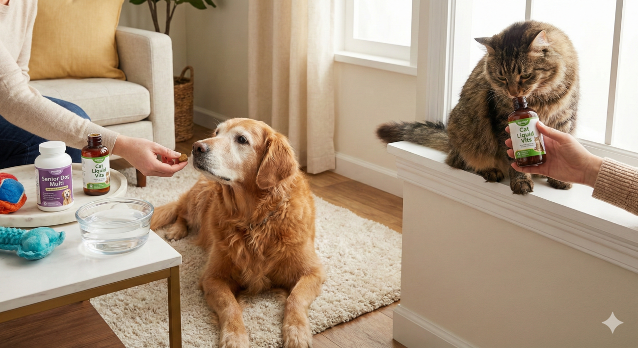 فيتامينات للحيوانات الأليفة 