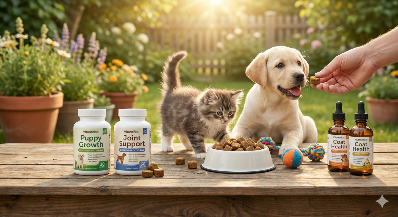 فيتامينات للحيوانات الأليفة 