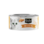 معلبات كت كات للقطط بالتونة وصفار البيض - 80 جرام