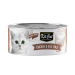 معلبات كت كات للقطط بالدجاج وصفار البيض - 80 جرام | خالية من الحبوب