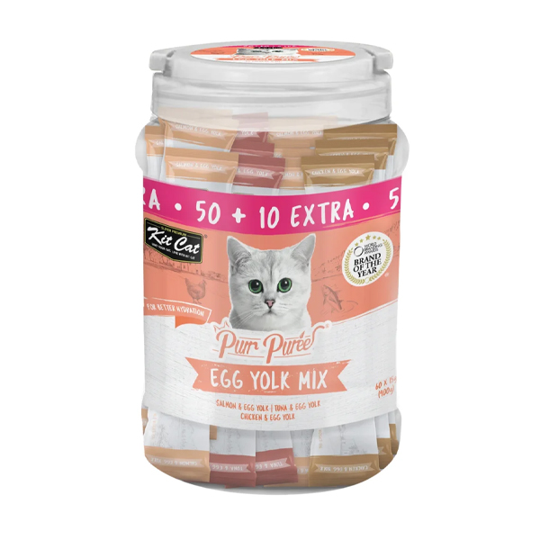 664533288238 مكافآت كت كات بير بيوريه بصفار البيض - تشكيلة متنوعة (60×15 جم) - الصورة 1