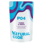 ناتشورال كود طعام رطب للقطط بالتونة وسمك الدنيس - 70 جرام