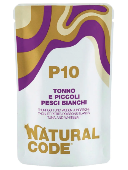 طعام رطب ناتشورال كود للقطط بالتونة والسمك الصغير - 70 جرام