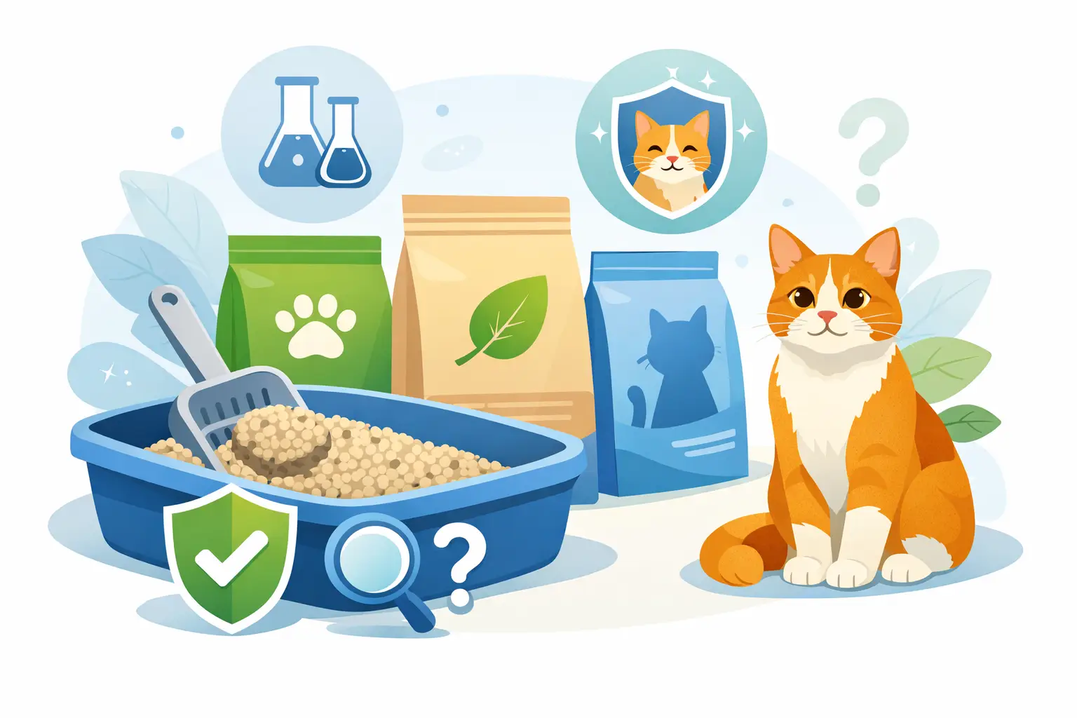 كيف تختار معطر رمل القطط امن فعلاً؟