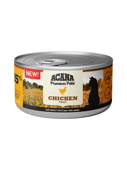 اكانا باتيه الدجاج بالمرق 85غ - طعام رطب ومعلبات للقطط البالغة