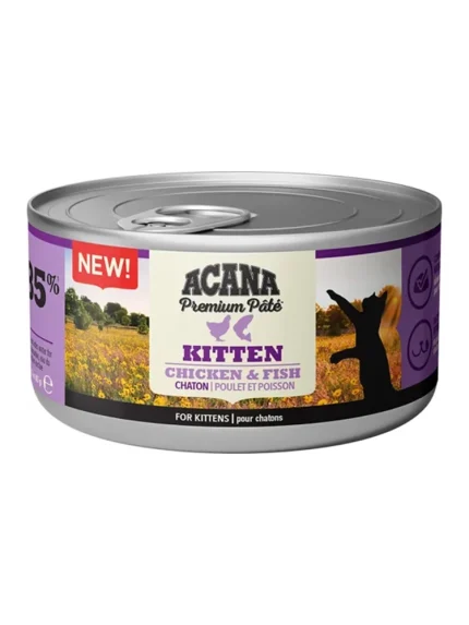 اكانا باتيه الدجاج والسمك بالمرق 85 غ - طعام رطب ومعلبات للكيتن (القطط الصغيرة)