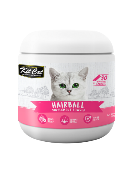 كت كات مكمل غذائي لمكافحة كرات الشعر للقطط 30 ظرف × 5 غ - بودرة وقائية