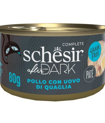 شيزر افتر دارك طعام رطب للقطط بالدجاج وأبيض السمان 80 غ