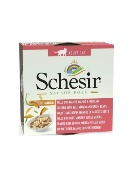 شيزر طعام رطب للقطط دجاج مع بقر ومانجو 85 غ