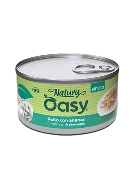 أوزي نيتشر طعام رطب للقطط دجاج مع أناناس في جيلي - 85 جرام