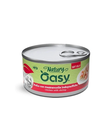 أوزي نيتشر طعام رطب للقطط دجاج مع روبيان في جيلي - 150 جرام