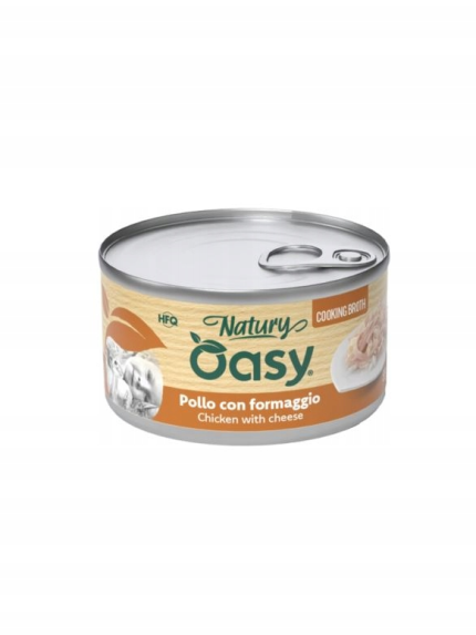 أوزي نيتشر طعام رطب للقطط دجاج وجبن في مرق - 85 جرام