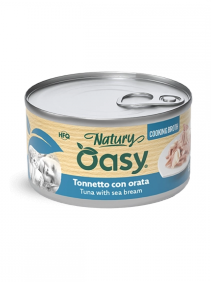 أوزي نيتشر طعام رطب للقطط تونة مع سمك دنيس في مرق الطبخ - 85 جرام