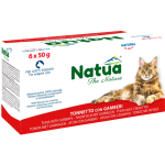 ناتوا طعام رطب للقطط تونة مع جمبري 6 × 50 غ - وجبات صغيرة طازجة