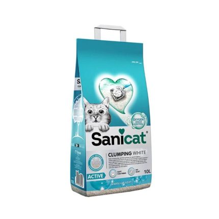 رمل قطط ساني كات برائحة صابون مارسيليا 10 لتر - تكتل فائق وتحكم بالروائح