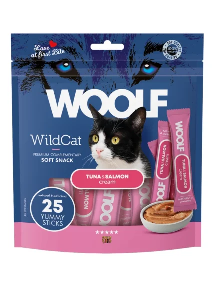 مكافآت للقطط تونا وسالمون 25×14 غ وولف