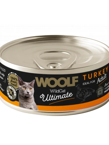 وولف طعام رطب للقطط البالغة باتيه الديك الرومي 85 غ