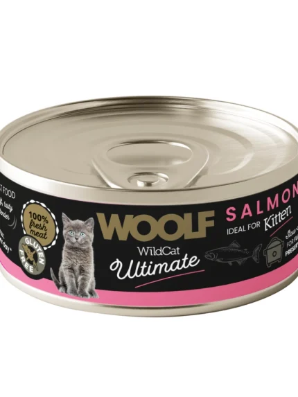 وولف طعام رطب للقطط الصغيرة (كيتن) باتيه السالمون 85 غ