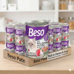 بيسو طعام رطب للقطط بالدجاج والتونا 24×400 جرام