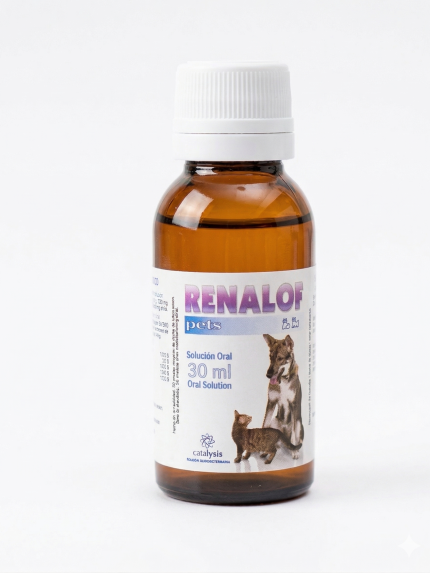 مكمل غذائي رينالوف (Renalof Pets) لتطهير المسالك البولية للحيوانات الأليفة 30 ملل