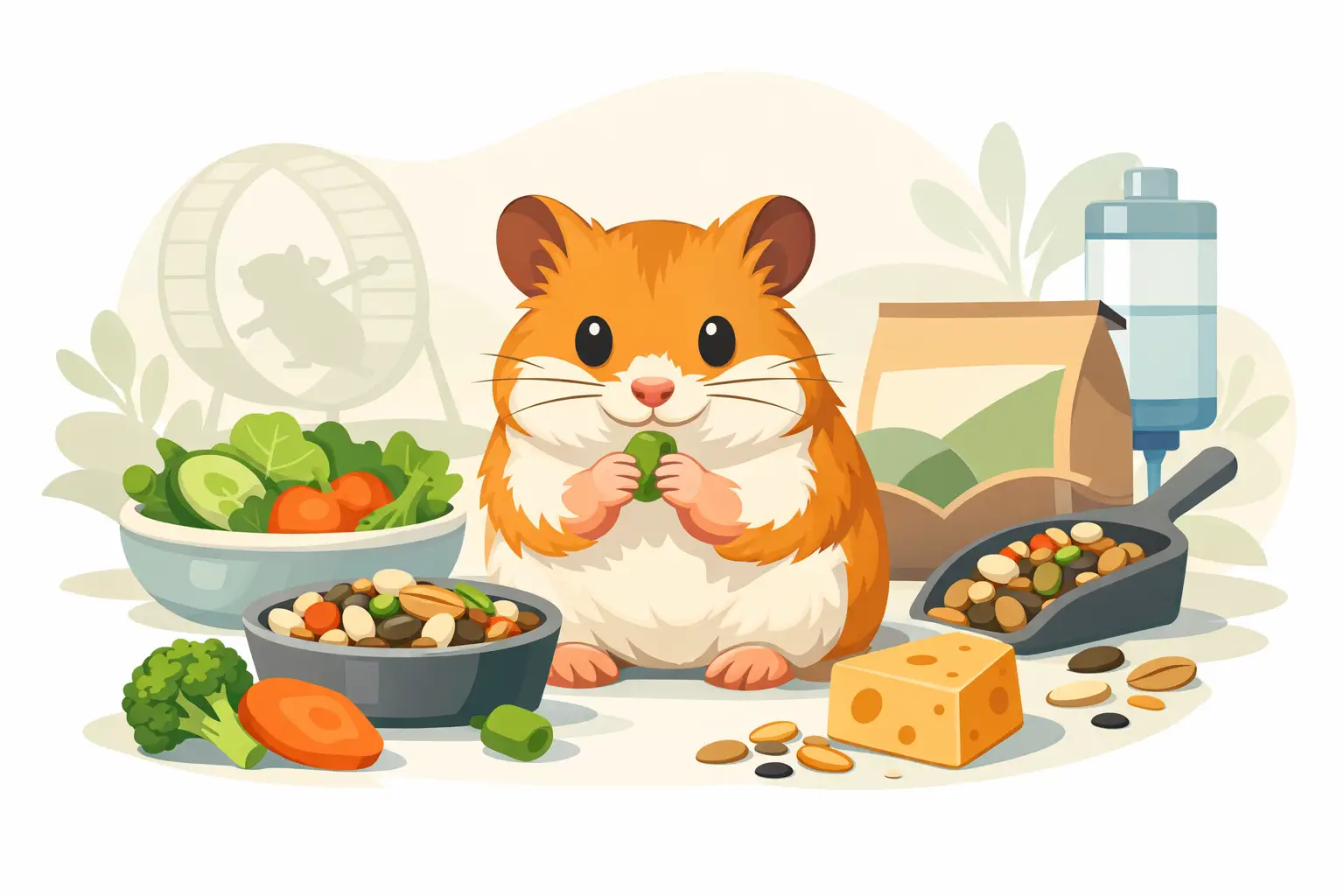 افضل اكل للهامستر وكيف تختاره صح