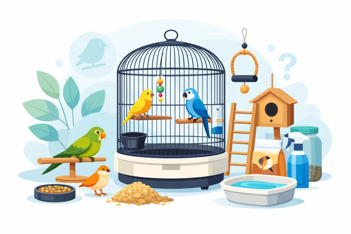 كيف تختار قفص عصافير مع ملحقات مناسب؟