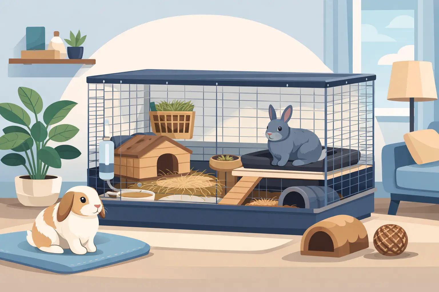 كيف تختار قفص ارانب داخلي واسع