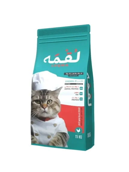 لقمة طعام جاف للقطط الصغيرة بالدجاج 15 كيلو